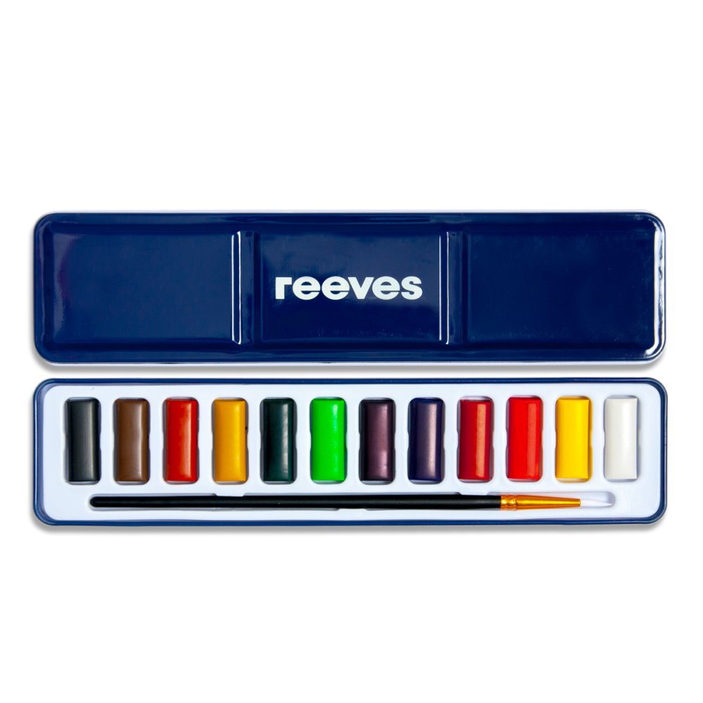 Reevess 12 Metal Tin & Brush Set