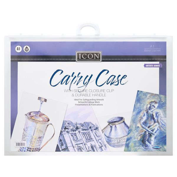 Icon A1 Carry Case With Handle - Clear Plastic