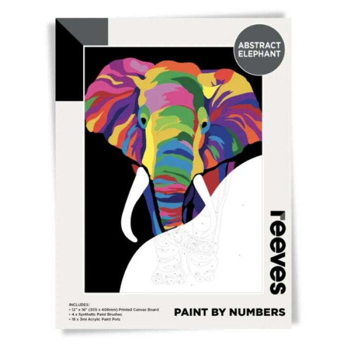 Reeves Paint by Numbers Abstract Elephant