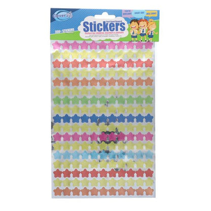 350pk of Stickers Stars or Smiley Faces