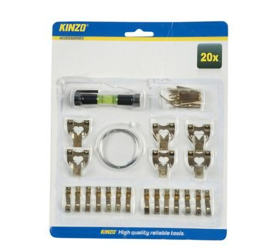 Kinzo 20pce Picture Hanging Set