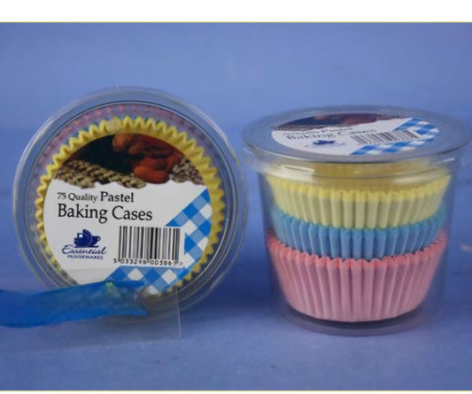Bun Cases Pastel Colours 75pk