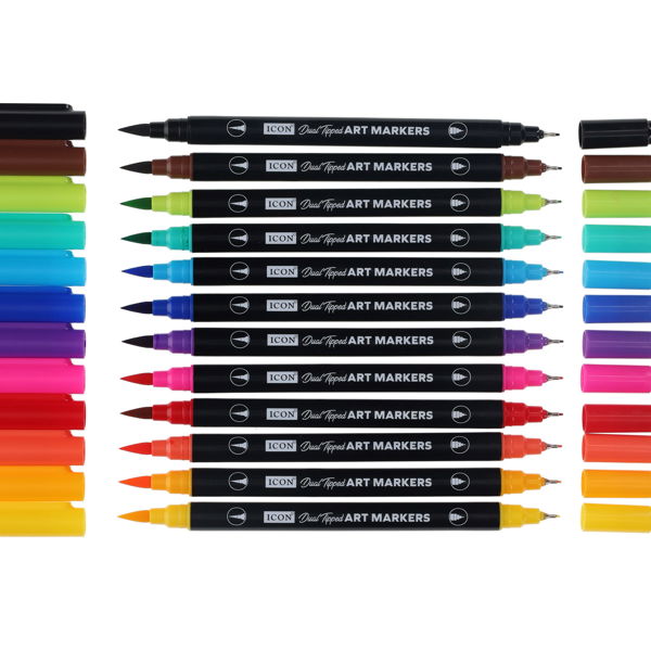 Icon
12pk Quick Drying Art Markers - Spectrum