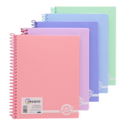 Premto Pastel A5 Spiral Notebook