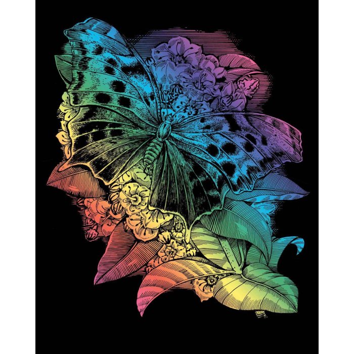 Rainbow Foil Butterfly