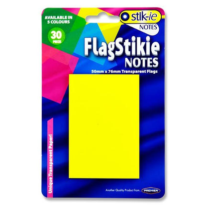 STIKIE FLAG TRANSPARENT NOTE