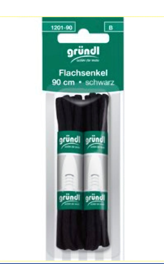 90cm Black Shoe Laces 2pk