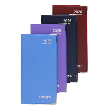 Concept
2026 Week To View Executive Slim Diary Bright - Asst