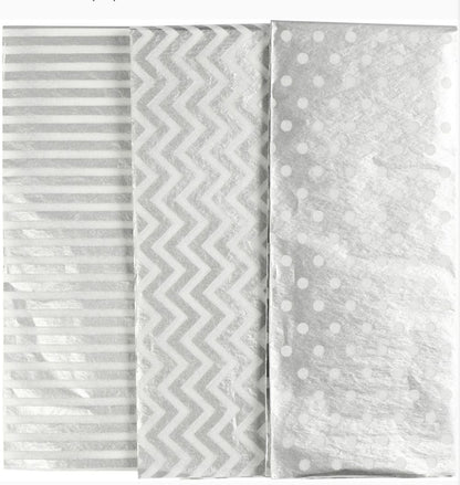 Tissue Paper Silver 6 Sheets