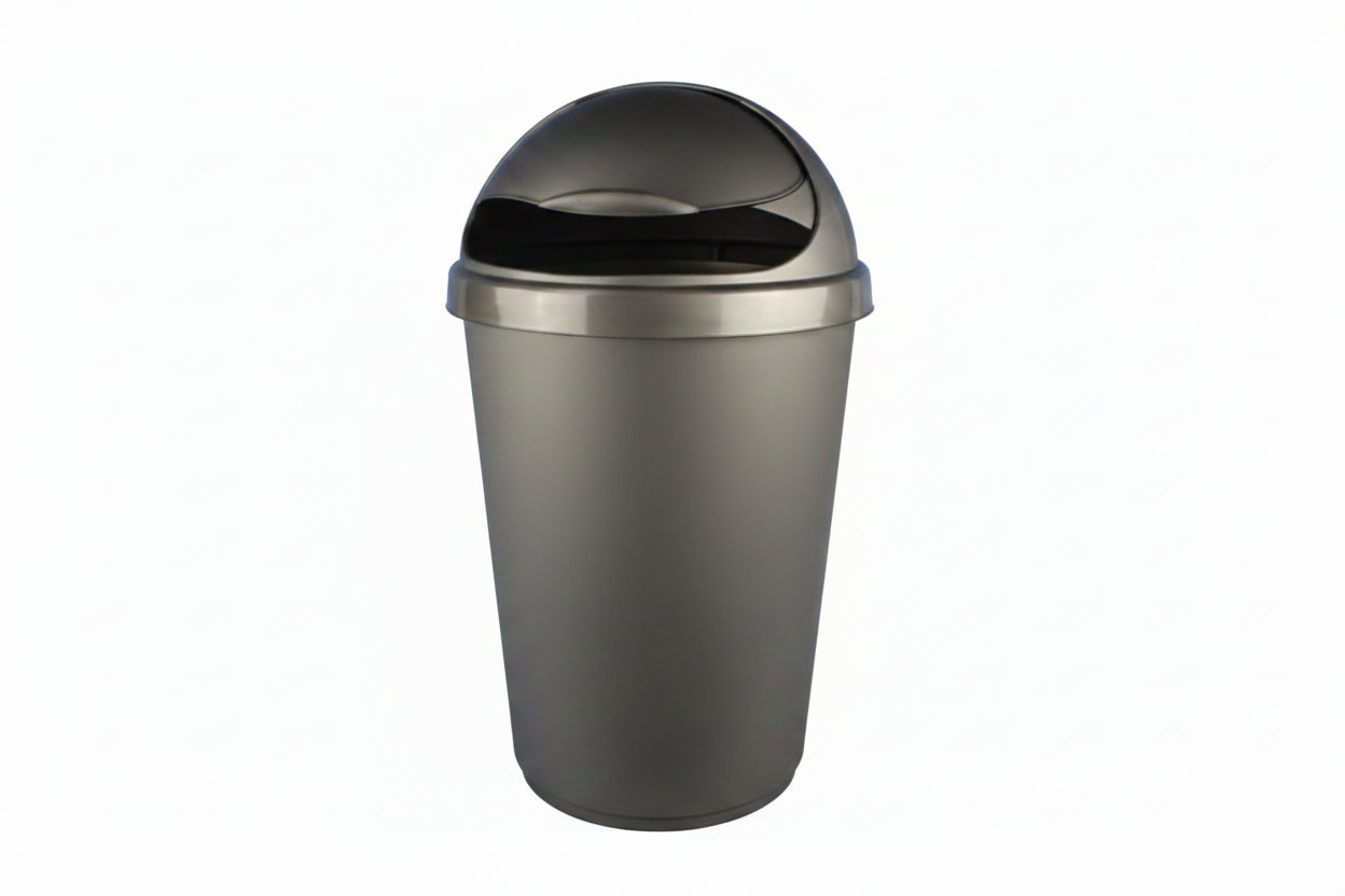 50L Bullet Bin Silver