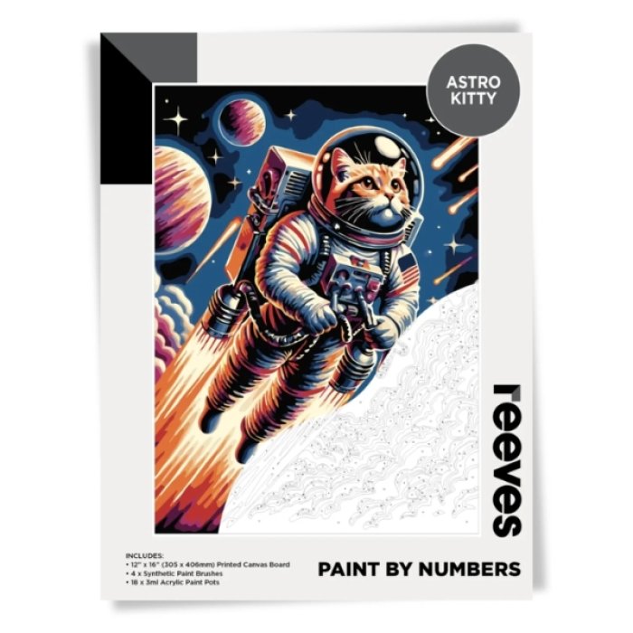Reeves Paint by Numbers Astro Kitty