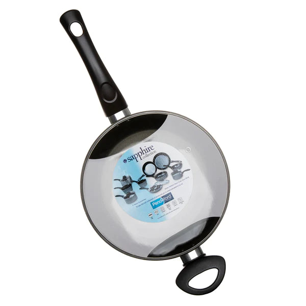 22cm Non Stick Sauce Pan & Glass Lid