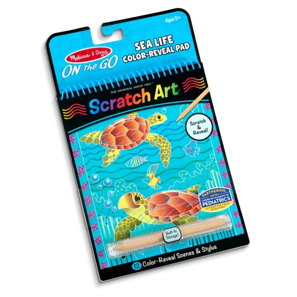 Sea Life Scratch Art Colour Reveal Pad