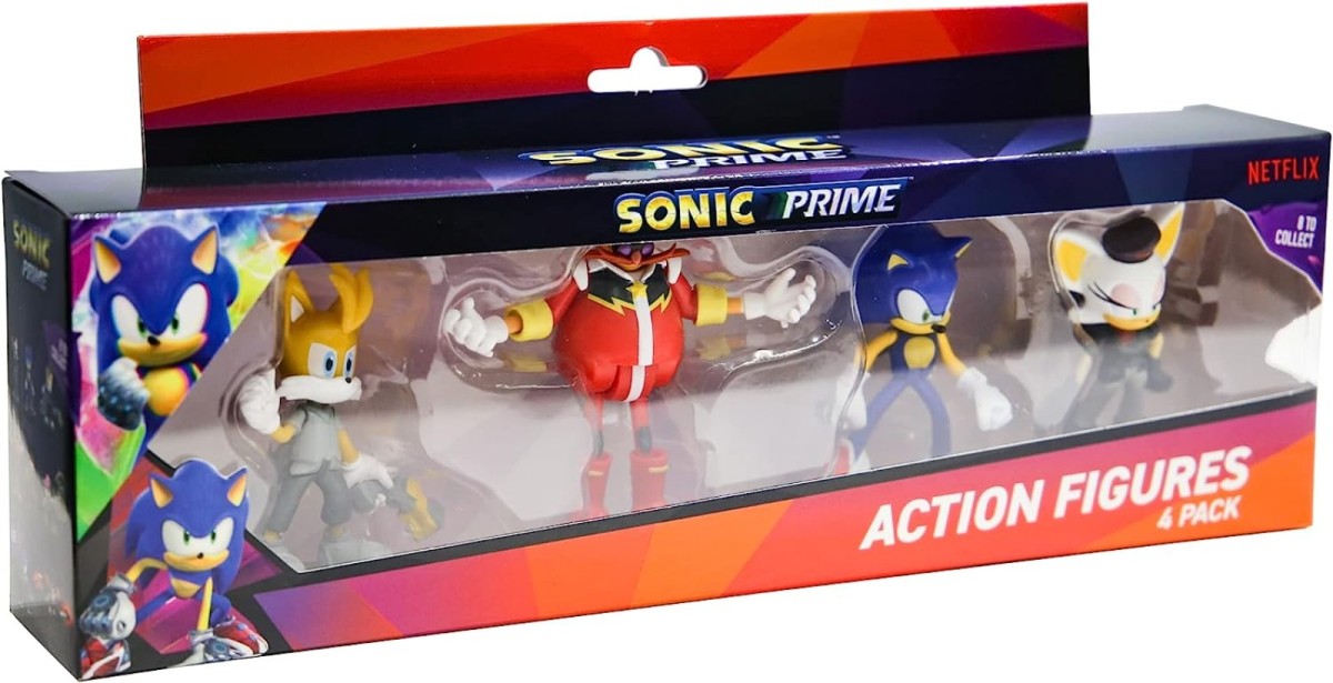 Sonic Prime 4 Pack Figures