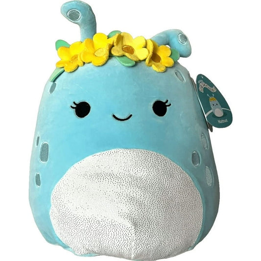 Squishmallows 16" NatNat The Blue Alien with Flower Crown