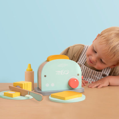 Owl & Fox Wooden Toaster Set
