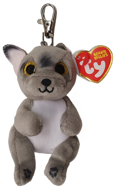 TY Wilfred Dog Beanie Bellies Keyclip