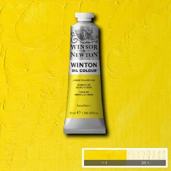 Winsor & Newton Winton Oil Colour 37ml Lemon Yellow 26