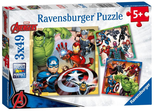 Ravensburger Avengers Assemble 3 x 49 Piece Jigsaw Puzzles