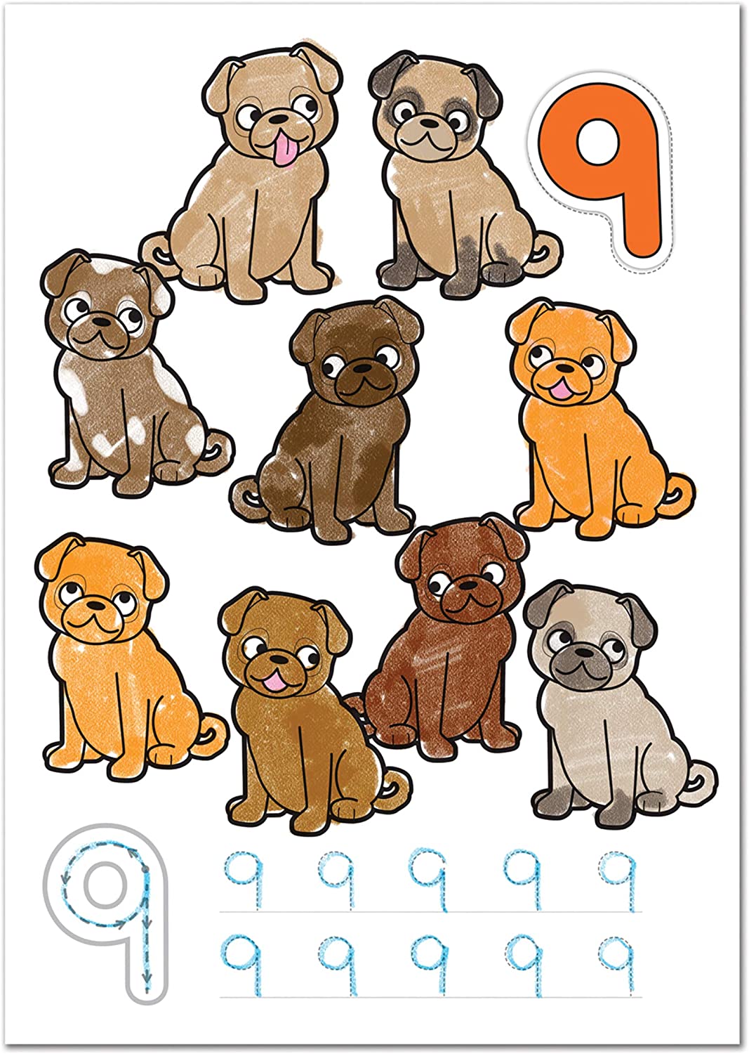 ORCHARD 1-20 NUMBERS STICKER COL BOOK