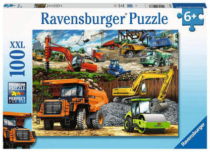 RAVENSBURGER CONSTRUCTION VEHICLES 100 XXL PIECE JIGSAW PUZZLE