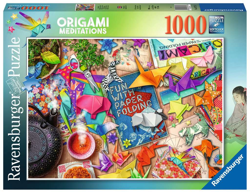 RAVENSBURGER ORIGAMI MEDITATION 1000 PIECE JIGSAW PUZZLE