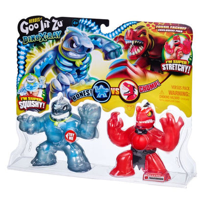 Goo Jit Zu Dino X Ray Thrash Vs Verapz Versus Pack