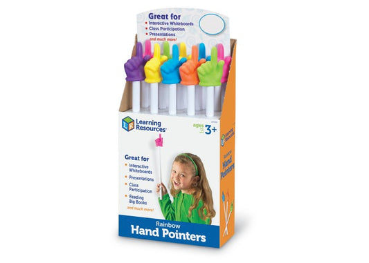 HAND POINTERS RAINBOW ASSORTED