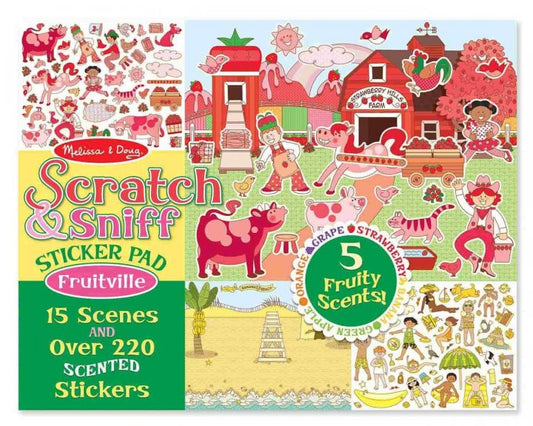 MELISSA & DOUG STICKER PAD SCRATCH AND SNIFF