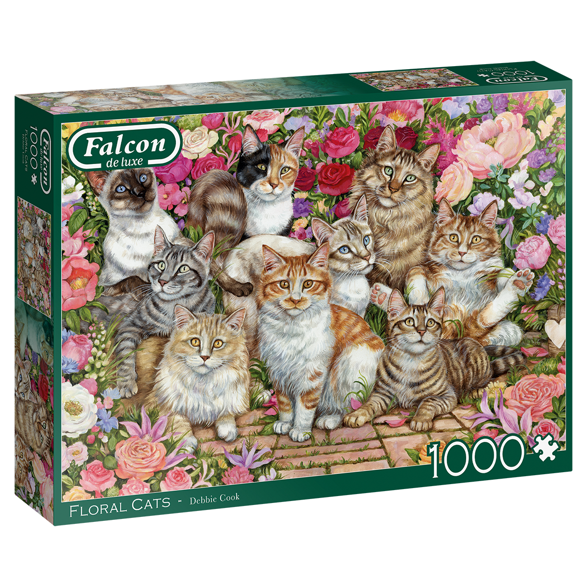 FALCON FLORAL CATS 1000 PIECE JIGSAW PUZZLE