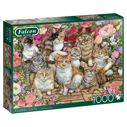 FALCON FLORAL CATS 1000 PIECE JIGSAW PUZZLE