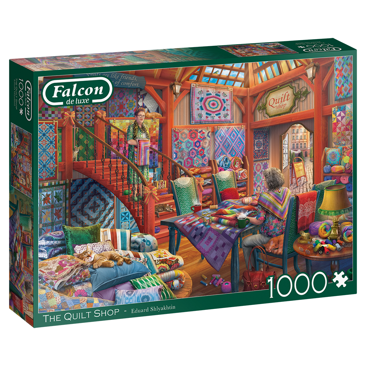 FALCON THE QUILT SHOP 1000 PIECE JIGSAW PUZZLE