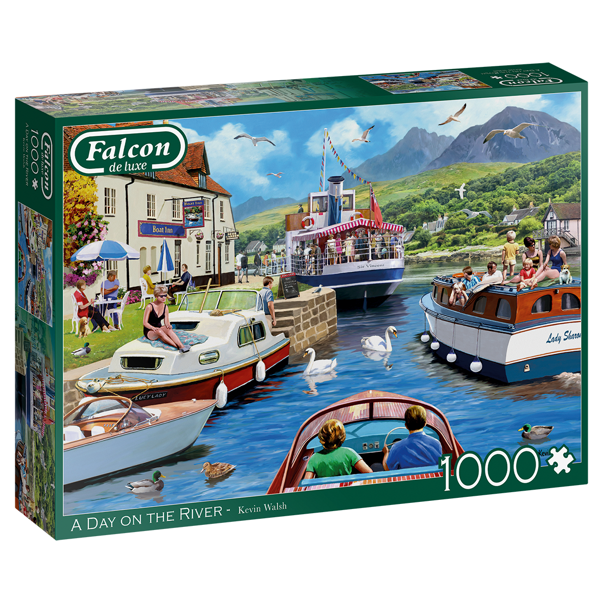 FALCON A DAY ON THE RIVER 1000 PIECE JIGSAW PUZZLE