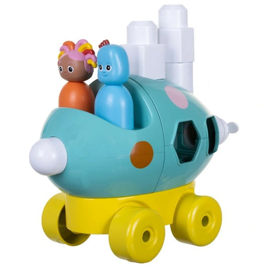 In the Night Garden Pinky Ponk Building Blocks & Shape Sorter Vehicle Toy