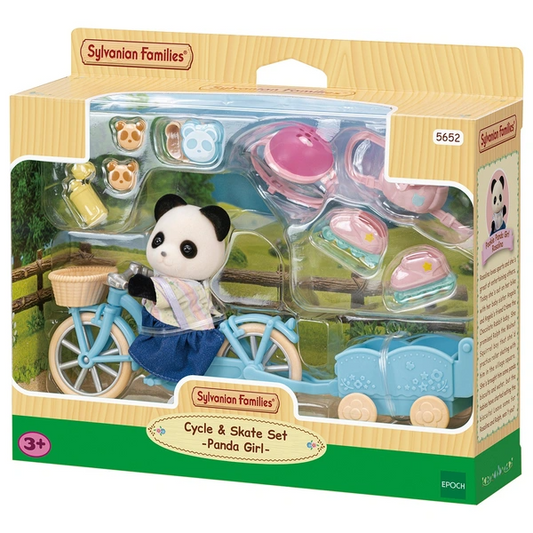 Sylvanian Families Cycle & Skate Set Panda Girl