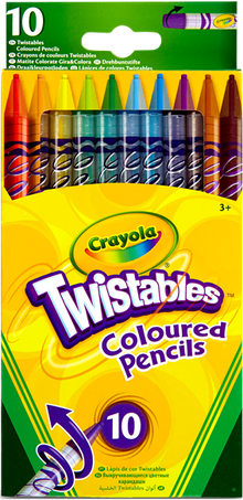 CRAYOLA TWISTABLE PENCILS 10 PACK