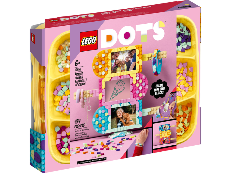 LEGO 41956 DOTS ICE CREAM PICTURE FRAMES & BRACELET