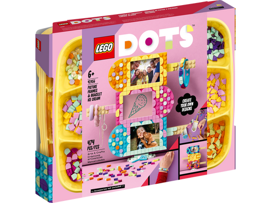 LEGO 41956 DOTS ICE CREAM PICTURE FRAMES & BRACELET