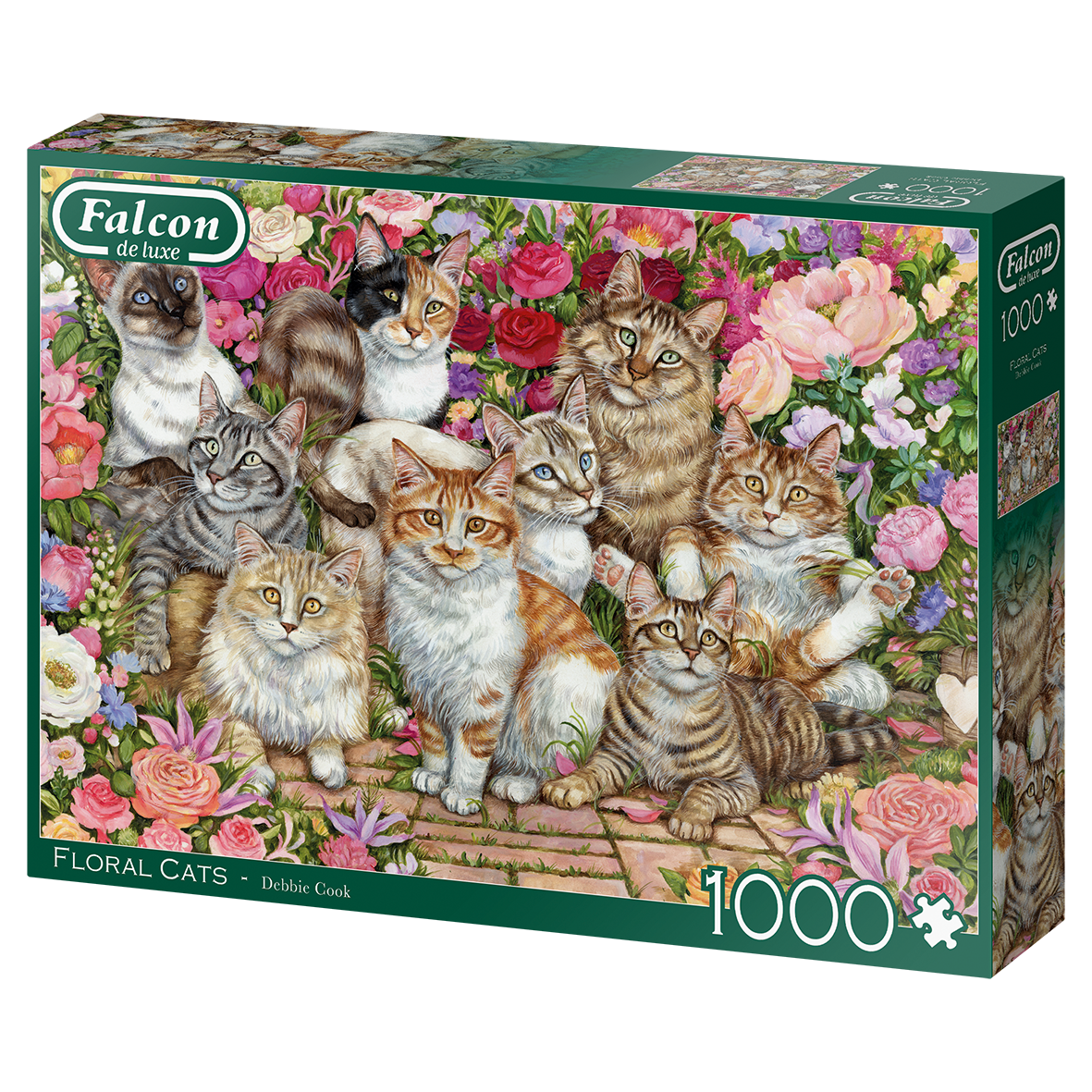 FALCON FLORAL CATS 1000 PIECE JIGSAW PUZZLE