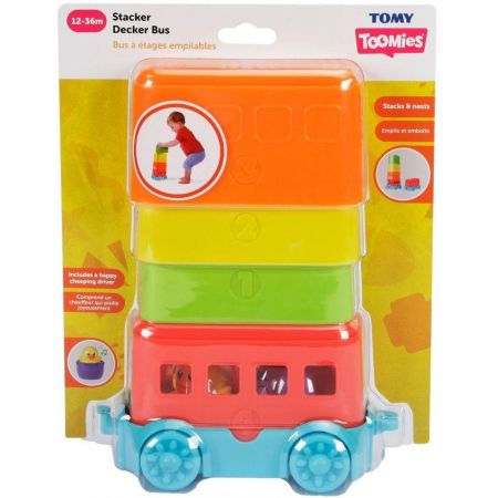 TOMY TOOMIES STACKER DECKER BUS