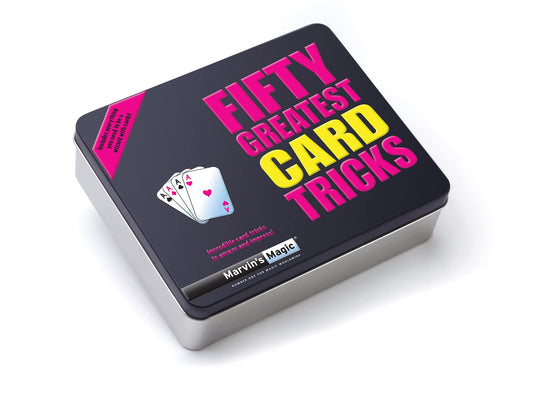 MARVINS MAGIC FIFTY GREATEST CARD TRICKS TIN