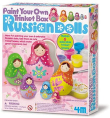 Paint Your Own Trinket Box - Russian Dolls