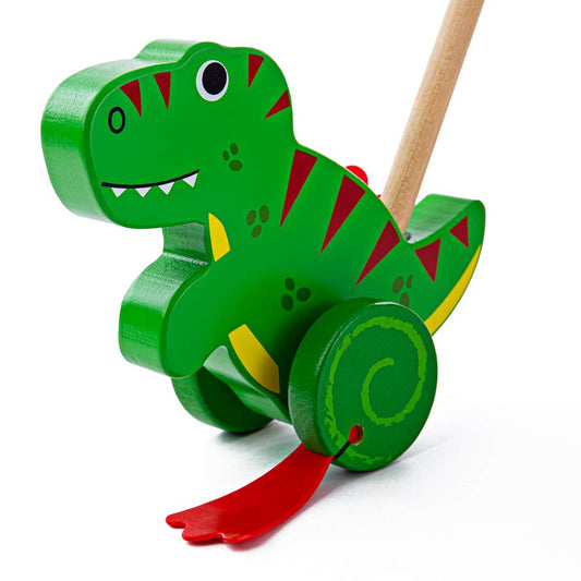 BIGJIGS T-REX PUSH ALONG