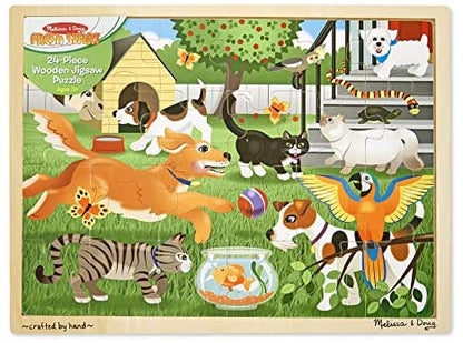 MELISSA & DOUG PETS WOODEN 24 PCE JIGSAW PUZZLE