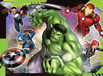 RAVENSBURGER MARVEL AVENGERS 4 IN A BOX (12, 16, 20, 24 PIECE) JIGSAW PUZZLES