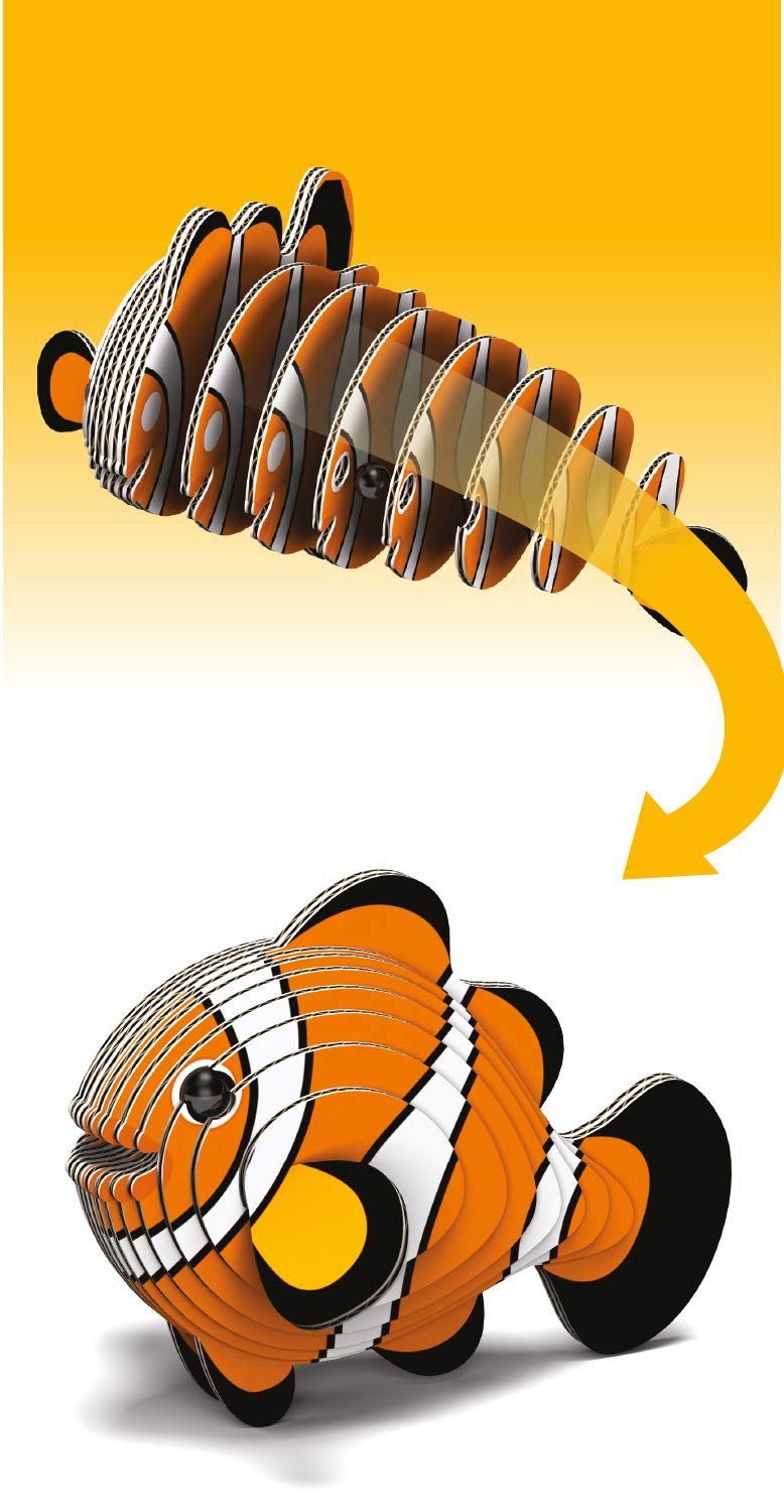 EUGY 3D Model Clownfish Craft Kit