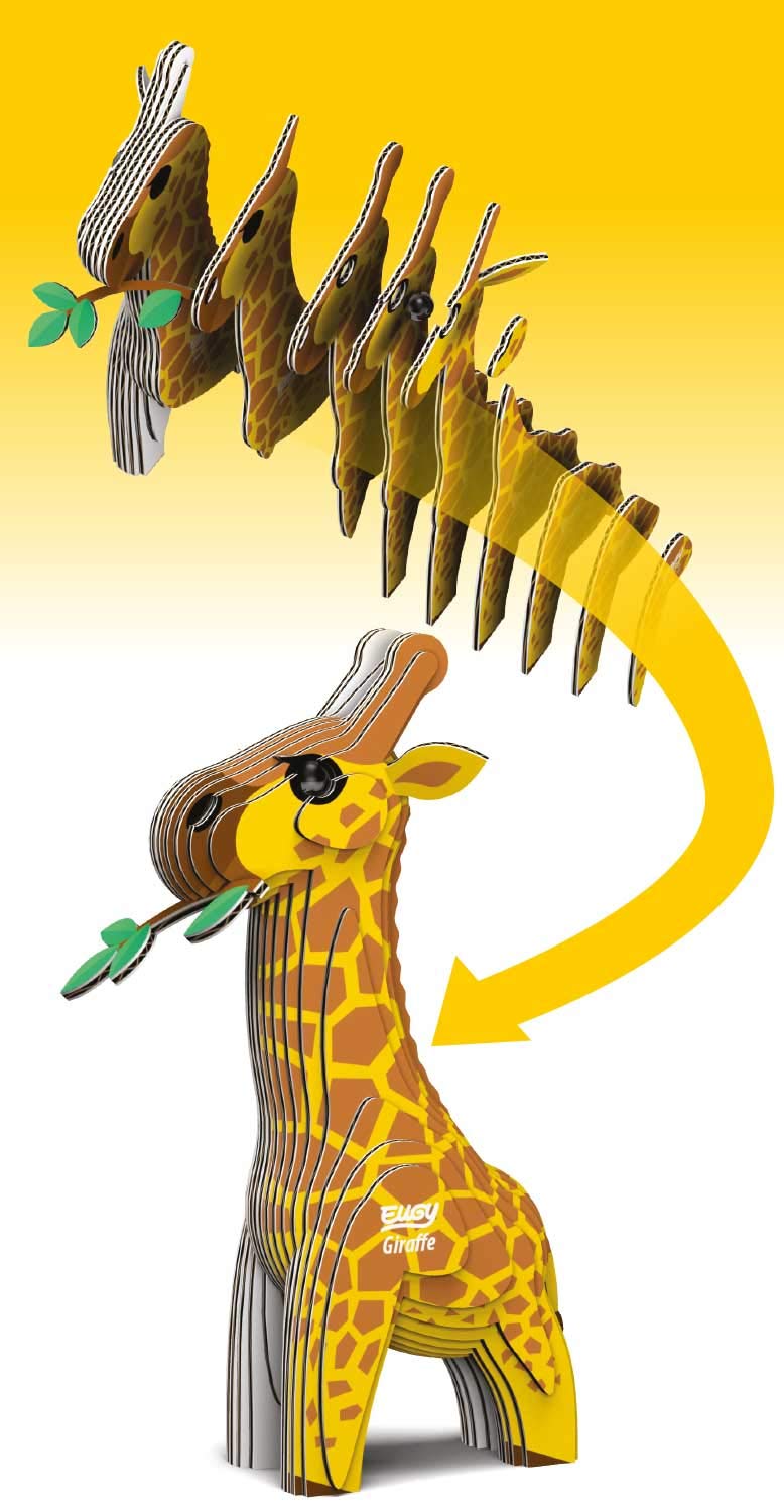 EUGY 3D Model Giraffe Craft Kit