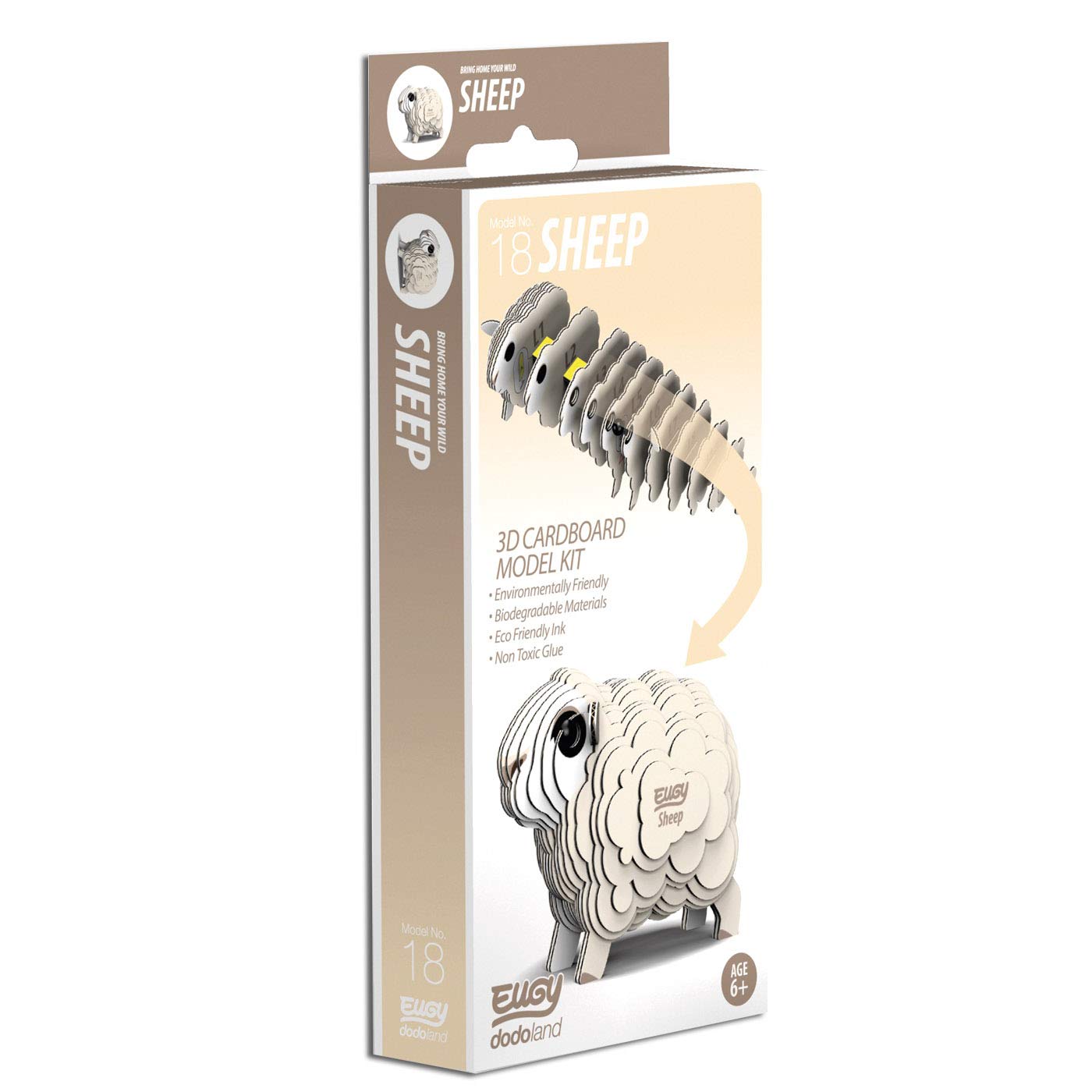 EUGY 3D Model Sheep Craft Kit