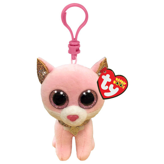 TY FIONA PINK CAT KEY RING