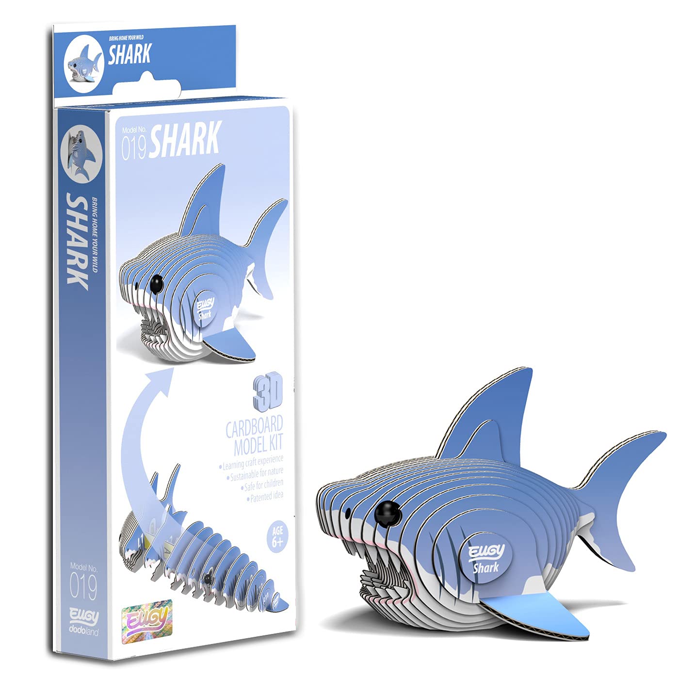 EUGY 3D Model Shark Craft Kit